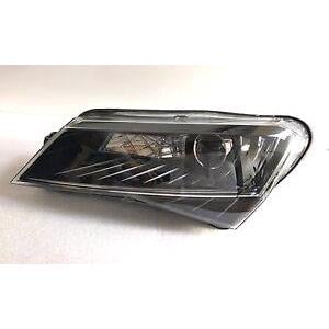 Lights, Left Headlamp (Halogen, Takes H7 / H7 Bulbs, Supplied With Motor, Original Equipment) for Skoda SUPERB 2015 on, 