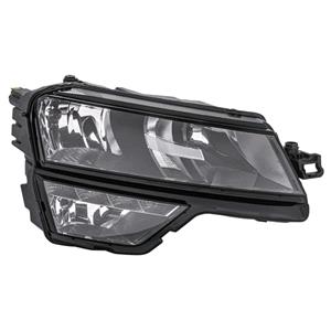 Lights, Righthand Headlamp (Halogen Takes H7 / H8 Bulbs With LED Daytime Running Light Supplied) Skoda KAROQ 2017 to 2022, 