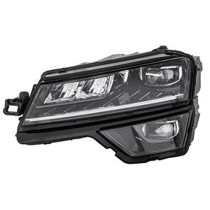 Lights, Lefthand Headlamp (Full LED Without Curve Light, Supplied Without Modules) Original Equipment for Skoda Karoq 2017 to 2022, 
