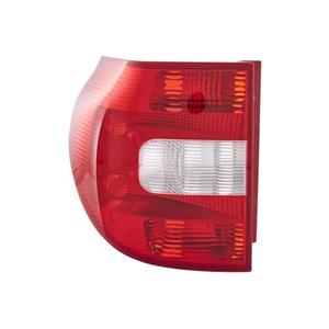 Lights, Left Rear Lamp (Standard Bulb Type, Supplied Without Bulbholder, Original Equipment) for Skoda YETI 2009 to 2014, 