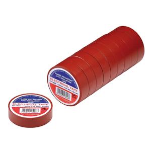 Tapes, Draper 29507 Brown PVC Electrical Insulation Tape, 19mm x 20m (Pack of 10), Draper