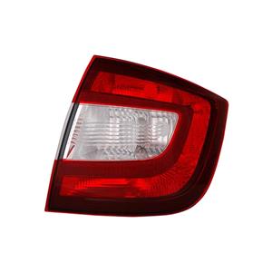 Lights, Right Rear Lamp (Saloon Models, Bright Red, Supplied Without Bulbholder) for Skoda RAPID 2012 to 2019, 