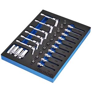 Tool Cabinets and Tool Chests, Draper 29713 BUNKER Spark and Glow Plug Set in EVA Foam Inlay, 3/8" (20 Piece), Draper