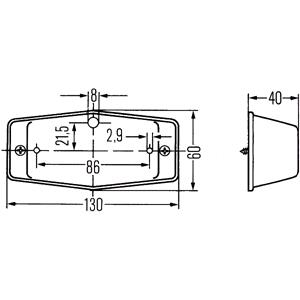 Auxiliary Indicator, HELLA Auxiliary Indicator 2BM001321001, HELLA
