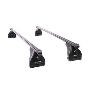 Complete set of steel roof bars, supplied with locks and keys