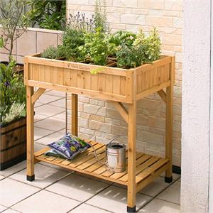 Gardening and Landscaping Equipment, Sprouting Wooden Raised Herb Garden Planter, 