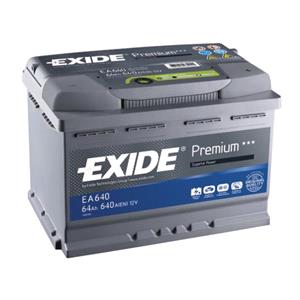 Batteries, Exide EA640 Premium Battery 027 4 Year Guarantee, Exide