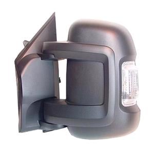 Wing Mirrors, Left Wing Mirror (manual, 5W indicator) for  PEUGEOT BOXER Bus, 2006 Onwards, 