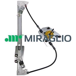 Window Regulators, Miraglio Window Regulator, Right Rear 4 Door Single Rail Window Lift Electric without electric motor (30/1998), Miraglio