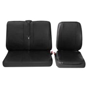 Commercial single & double van seat covers Black   Mercedes VITO Box 2014 >