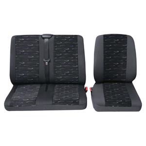 Commercial van single and double seat covers Peugeot Boxer 2002 2006   Blue