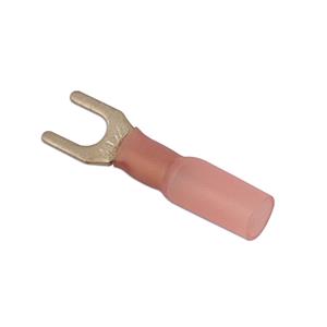Terminal Connectors, Connect 30164 Wiring Connectors   Red   Heat Shrink Fork   5mm   Pack Of 25, CONNECT