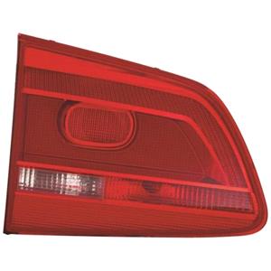 Lights, Left Rear Lamp (Inner, On Boot Lid, Supplied Without Bulbholder) for Volkswagen TOURAN 2011 on, 