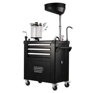 Oil Drainers, Draper Expert 30205 Mobile Oil Service Station & Chamber and Oil Drain Pan, Draper