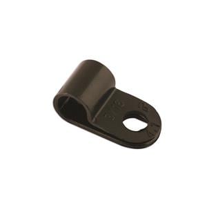 Hose Clips and Clamps, Connect 30350 Black Nylon P Clips   4.8mm   Pack of 100, CONNECT