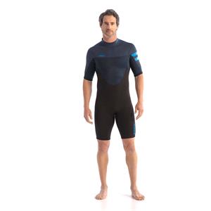 Wetsuits, JOBE Perth Shorty 3|2mm Short Sleeve Men's Wetsuit   Blue   Size XL, JOBE