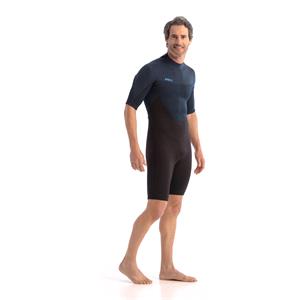 JOBE Perth Shorty 3|2mm Short Sleeve Men's Wetsuit - Blue - Size L