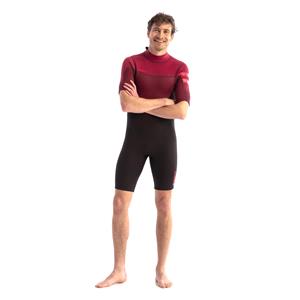 JOBE Perth Shorty 3|2mm Short Sleeve Men's Wetsuit - Red - Size L