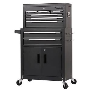 Tool Cabinets and Tool Chests, Draper 30681 Combined Roller Cabinet and Tool Chest, 8 Drawer, 24", Draper