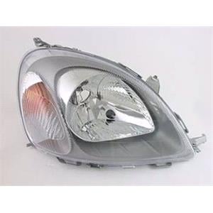 Lights, Right Headlamp (With Load Level Adjustment, Replaces Valeo Type Only. Original Equipment) for Toyota YARIS 2001 2003, 