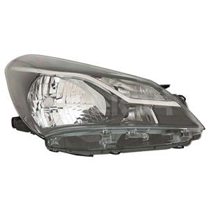 Lights, Right Headlamp (Halogen, Takes H4 Bulb, Reflector Type, Supplied Without Motor) for Toyota YARIS/VITZ 2017 on, 