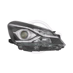 Lights, Right Headlamp (Halogen, Takes HIR2 Bulb, Projector Type, Supplied Without Motor) for Toyota YARIS/VITZ 2017 on, 
