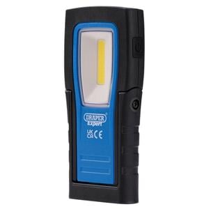 Torches, Draper Expert 31102 SMD/COB LED USB Rechargeable Ultra Thin Inspection Light, 4W, 400 Lumens, Draper