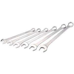 Metric Spanner Sets, Draper 31167 Heavy Duty Long Pattern Metric Combination Spanner Set (6 Piece), Draper