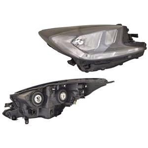 Lights, Right Headlamp (Halogen, Takes H11 / HB3 Bulbs, With LED Daytime Running Light, Supplied Without Motor) for Toyota AYGO X 2022 Onwards, 