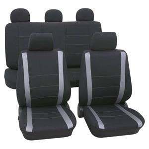 Seat Covers, Grey & Black Car Seat Covers   For Suzuki WAGON R+ (MM), Petex