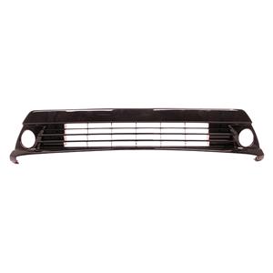 Grilles, Toyota Prius 2012 2016 Front Bumper Grille, Lower, Centre, High Gloss Black, With Holes For Fog Lamps, 