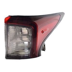Lights, Right Rear Lamp (Outer, On Quarter Panel, Upper Section, Standard Bulb Type, Supplied Without Bulbholder) for Toyota PRIUS 2019 to 2022, 