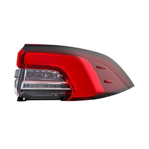 Lights, Right Rear Lamp (Outer On Quarter Panel, Saloon Models Only, Full LED, Supplied With Bulbholder, Original Equipment) for Toyota COROLLA Saloon 2019 on, 