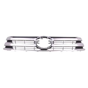 Grilles, Toyota Hilux 2016 2020 Front Bumper Grille, Matt Black, With Chrome Mouldings, 
