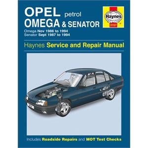 Haynes DIY Workshop Manuals, Haynes Manual Vauxhall Omega and Senator Petrol (Nov 86   94), Haynes