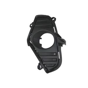 Grilles, Left Front Bumper Grille (Grained, Matt Black, With Hole For Fog Lamp) for Toyota RAV 4 V 2018 Onwards, 