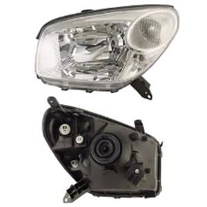 Lights, Left Headlamp (Halogen, Takes H4 Bulb,  Manual / Electric Adjustment, Supplied Without Motort) for Toyota RAV 4 Mk II 2004 2006, 