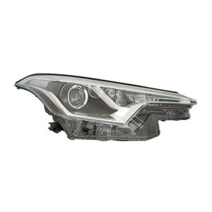 Lights, Right Headlamp (Halogen, Takes HIR2 Bulb, With LED Daytime Running Light, Supplied Without Motor) for Toyota CH R 2017 on, 