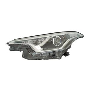Lights, Toyota C HR '17 > LH Headlamp, Halogen, Takes HIR2 Bulb, With LED Daytime Running Light, Supplied Wi, 