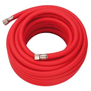 Air Hoses, Draper 31731 High Visibility Hybrid Air Hose, 15m x 10mm, 1/4" BSP, Red, Draper