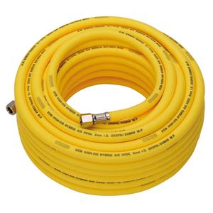Air Hoses, Draper 31736 High Visibility Hybrid Air Hose, 20m x 8mm, 1/4" BSP, Yellow, Draper