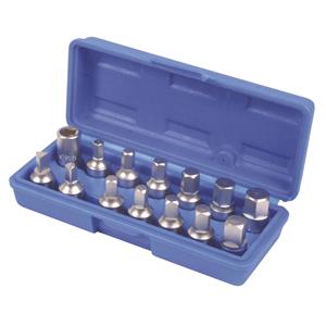 Filter and Plug Wrenches, Laser Drain Plug Key Set   14 Piece, LASER