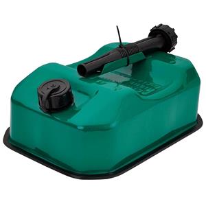 Jerry and Fuel Cans, Draper 31787 Flat Steel Fuel Can, 5L   Green, Draper