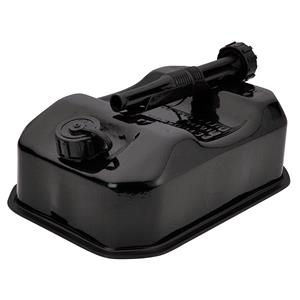 Jerry and Fuel Cans, Draper 31790 Flat Steel Fuel Can, 5L   Black, Draper