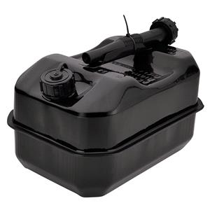 Jerry and Fuel Cans, Draper 31792 Flat Steel Fuel Can, 10L   Black, Draper