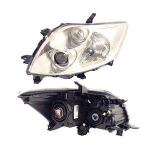 Lights, Left Headlamp (Halogen, Takes H11/HB3 Bulbs, Supplied With Motor, Original Equipment) for Toyota AURIS VAN van 2007 2010, 