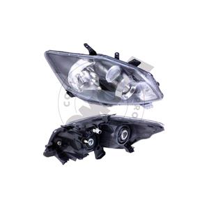 Lights, Right Headlamp (With Black Bezel, Halogen, Takes H11 / HB3 Bulbs, Sport Models, Supplied With Motor, Original Equipment) for Toyota AURIS 2010 2012, 