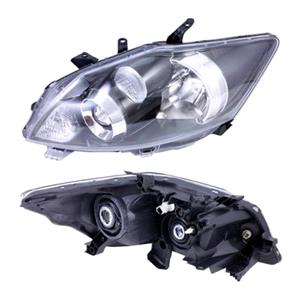 Lights, Left Headlamp (With Black Bezel, Halogen, Takes H11 / HB3 Bulbs, Sport Models, Supplied With Motor, Original Equipment) for Toyota AURIS VAN van 2010 2012, 