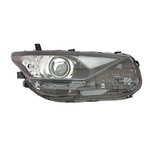 Lights, Right Headlamp (Halogen, Takes HIR2 Bulb, With LED Daytime Running Light, Supplied Without Motor, Original Equipment) for Toyota AURIS VAN Box 2015 2019, 