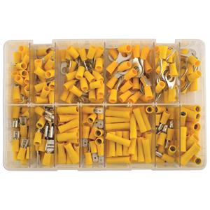 Terminal Connectors, Connect 31852 Wiring Connectors   Yellow   Assorted   Pack of 110, CONNECT